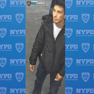 man wearing black coat who allegedly attacked a woman in Gramercy Park